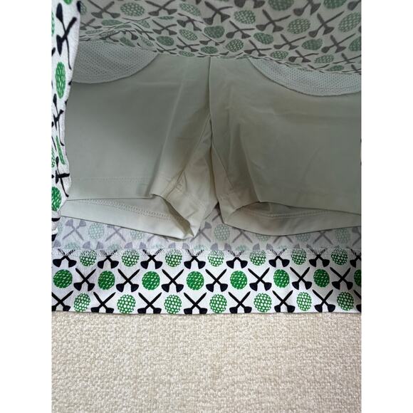 Swing Control Women 0 Green White Golf Pickle Ball Stretch Skort Athleisure - Picture 8 of 10